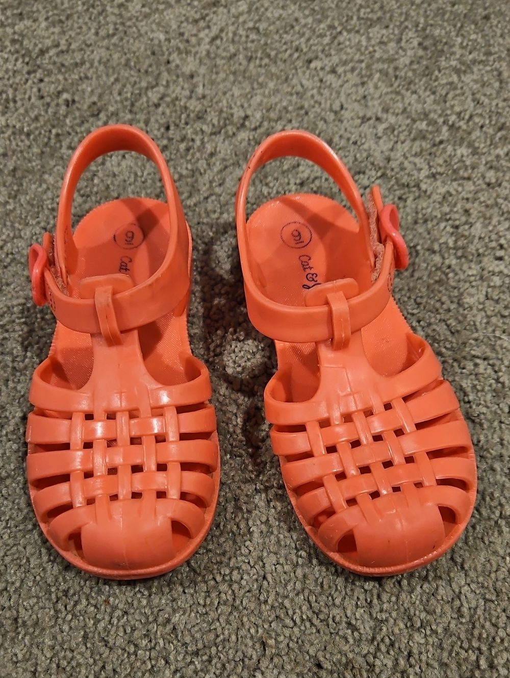 Kids Coral pink Jelly Sandals - Comfortable Summer Shoes